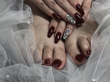 ミンク バイ キャンアイドレッシー(MINK by Can I Dressy)/ボルドー×埋め尽くし