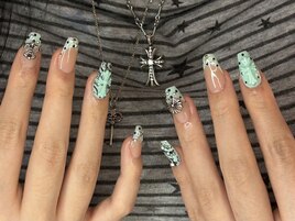 Mint Blue French × Chrome