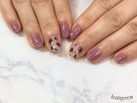 存在感◎アニマル柄ネイル