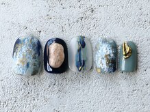 ルフトエーデ(LUFT Ode)/【Art 10】ネイビー質感ネイル