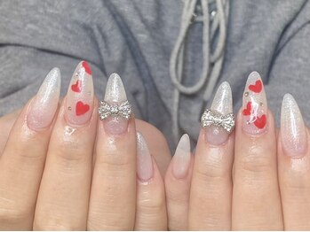 ウサギネイル 新大久保店(usagi nail)/リボンネイル