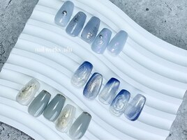 ブルー系ネイル