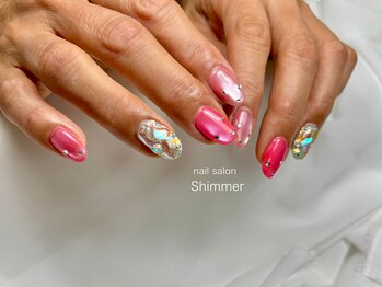 シマー(Shimmer)/夏ネイル！