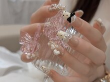 フィオナ 大久保店(Fiona)/大人ガーリードットネイル#新宿