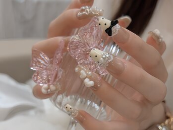 大人ガーリードットネイル#新宿