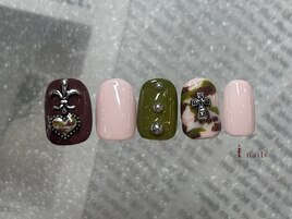 迷彩Y2Kネイル