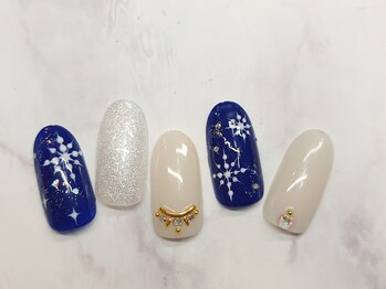 ネイルプラータ(Nail Plata)/雪の結晶ネイル【8780】
