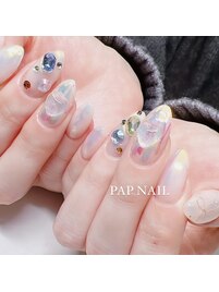 ゆめかわ宝石ネイル