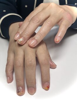 ヒミツキチ 恵比寿店(himitsukichi)/ニュアンス秋フラワーフレンチ