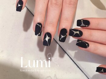 ルミネイル 大宮東口店(Lumi Nail)/影と光の都会黒感美学調和1