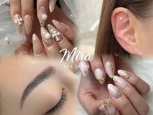 nail&eyebrow Mira【ワンカラー/マグネット/アイブロウ/眉毛】/ネイル×眉×耳ツボジュエリー＊