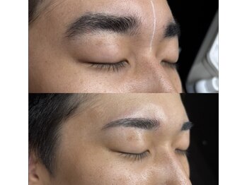 メンズジョイ マツエ 松江学園店(men's joy MATSUE)の写真/アイブロウ未経験者さん必見！学生歓迎♪似合わせデザインで理想の眉毛を一緒に見つけます☆