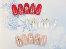 ネイルサロン フェリーシュ(Feliish)/雪の結晶ネイル
