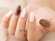 ヴァンネイル(VINGT NAIL nail&eye beauty)/ブラウンインクネイル