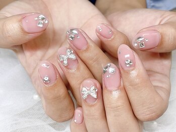 サロン アミリー(Salon Amiely)/ワンカラー+パーツ付け放題