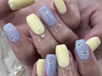 ハニービービー(Honey Bee Bee)/パステルリボンネイル