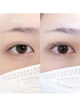 ネイルアンドアイラッシュ スリール(Sourire)/まつ毛パーマ/美眉【施術50分】