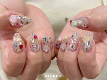 ビアンカ 栄店(Bianca)の写真/《ご褒美ネイル☆》こだわりたい方におすすめ♪デザイン自由♪全部自分好みに全てカスタマイズ☆