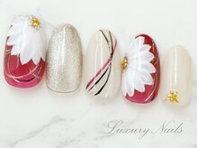 ラグジュアリーネイルズ タカダノババ(Luxury Nails Takadanobaba)/和柄*フラワーネイル