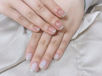 ココネル 本八幡店(coconail)/ガラスフレンチ ￥8800