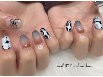 ネイルアンドアイラッシュスタジオ シュシュ(chouchou)/手書き・個性派ネイル