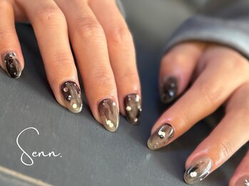 セン(Senn.)の写真/お得に通える定額コース多数ご用意◇+゜hologram＆sheer blackが彩る、うるつや煌めきデザイン☆