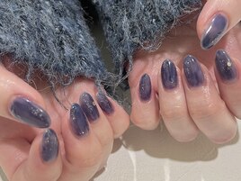 ニュアンス/ワンカラー/ネイビー