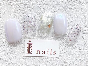 アイネイルズ 梅田店(I nails)/ブルーミラーニュアンス¥7700