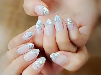 ネイルサロン シェル(Nail Salon SHELL)/流行りのガラスフレンチ～★