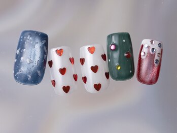 ジェミーネイル シンジュク(Jemiy nail shinjuku)/クリスマスドット¥8480