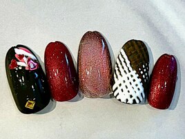 バレンタインネイル☆6600円