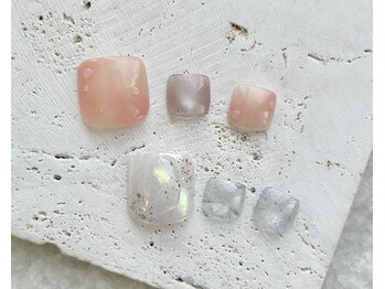 08ネイル(08 nail&school)/春フットdesign