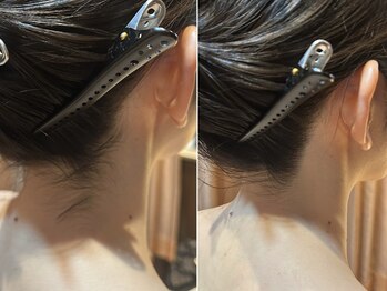 ヘアーモードキクチ 神田店(HAIR MODE KIKUCHI)/襟足のbefore afterです！