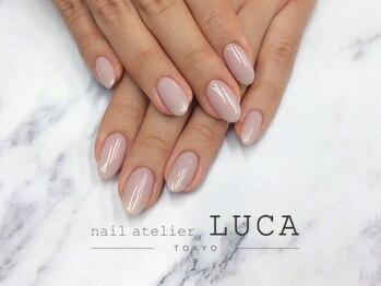 ネイルアトリエルカ(nail atelier LUCA)/W-106 シアーグレイッシュネイル