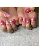 モレリア(morelia)/春カラーマーブルネイル