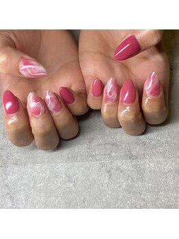 モレリア(morelia)/春カラーマーブルネイル