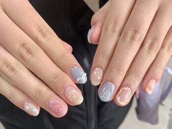 マニネイル 高の原店(mani nail)/パステルカラーのPOPデザイン