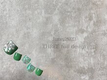 スリー(THREE)/June 2023/nail design