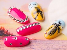 カラーズ 浜松店(colors)/ヤシの木ネイル☆