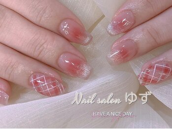 ゆず/綱紅チークネイル