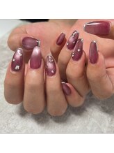 ネイルサロン エーナイン ザ ビッグ東雁来店/ピンクマグネット