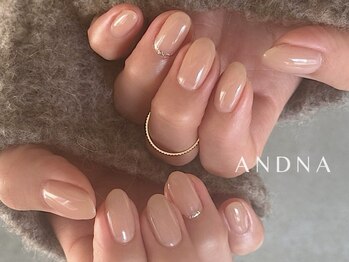 ANDNA【アンドナ】by KEDITの写真/当店自慢の極上肌馴染みカラーに繊細な大人ニュアンスアートを組み合わせて見惚れる指先かなえます♪