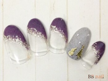 ビービーネイル 所沢店(BB)/雪だるまネイル