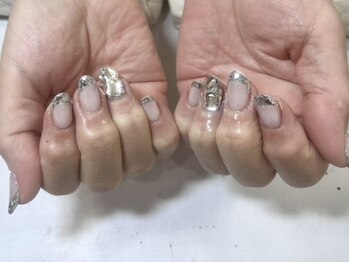 ミラーフレンチ＆埋め尽くし