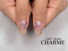 シャーム(CHARME)/紫陽花ネイル