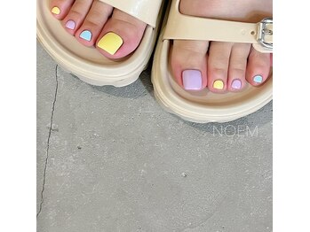 ノエム ネイルサロン(NOEM)/フット×パステル