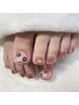 【foot】持ち込み親指2本アート オフケア込み¥7200