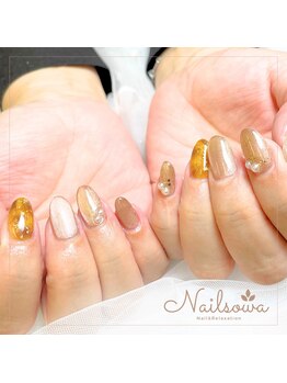 ソワ(sowa)/秋らしいニュアンスネイル