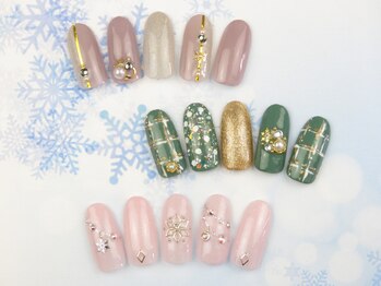 雪の結晶ネイル