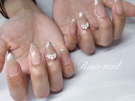 ガラスフレンチ×ビジュー